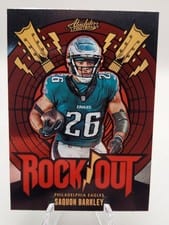2024 Panini Absolute Rock Out Saquon Barkley Black Spectrum #RO-SBY card