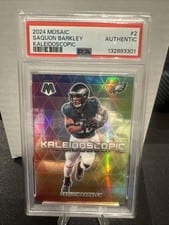 2024 Panini Mosaic Kaleidoscopic Saquon Barkley #2 card