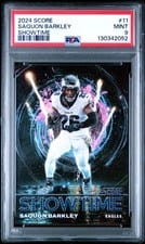 2024 Score Showtime Saquon Barkley #11 card