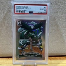 2025 Donruss Downtown! Saquon Barkley #7 card