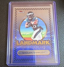 2025 Finest Landmark Metal Series Saquon Barkley #LMS-14 card