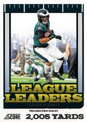 2025 Score League Leaders Saquon Barkley #3 card