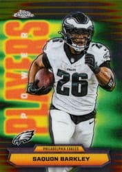 2025 Topps Chrome Power Players Saquon Barkley #PP-13 card