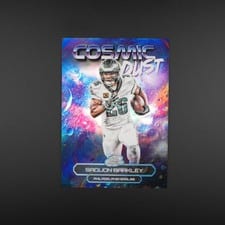 2025 Topps Cosmic Chrome Cosmic Dust Saquon Barkley #CD-14 card