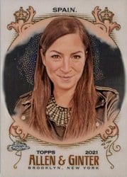 2021 Topps Allen & Ginter Chrome Base Set Sarah Spain #206 card