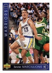 1993-94 Upper Deck Base Set Sarunas Marciulionis #95 card