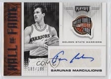 2020-21 Panini Chronicles Hall of Fame Autographs Sarunas Marciulionis #HOF-SMR card
