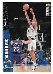 1996-97 Collector's Choice Base Set Sasha Danilovic #403 card