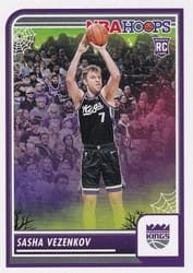 2023-24 Hoops Haunted Hoops Base Set Sasha Vezenkov #157 card