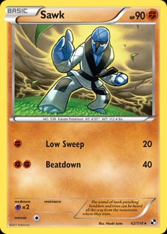 Black & White Sawk #62 card