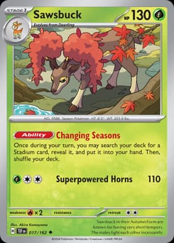 Temporal Forces Sawsbuck #17 card