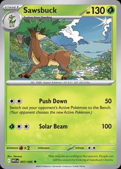 White Flare Sawsbuck #7 card