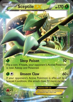 2015 Ancient Origins Sceptile-EX #7 card