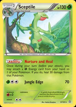 2015 Primal Clash Sceptile #8 card