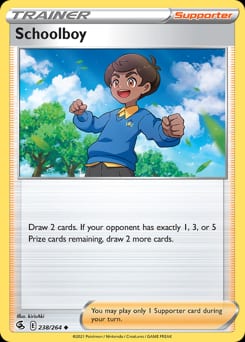 Fusion Strike Schoolboy #238 card