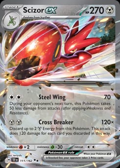 Temporal Forces Scizor ex #111 card
