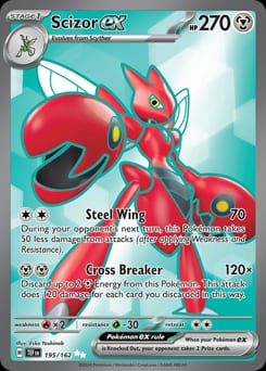 Temporal Forces Scizor ex #195 card