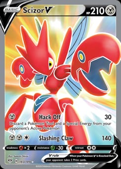 2020 Darkness Ablaze Scizor V #183 card