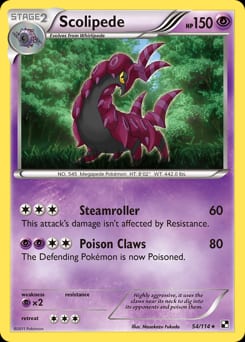 Black & White Scolipede #54 card