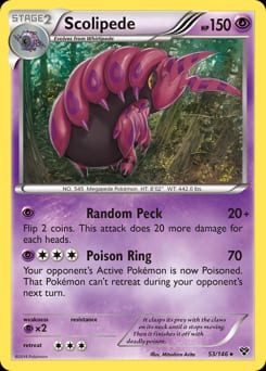 XY Scolipede #53 card