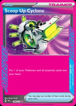 2025 Prismatic Evolutions Scoop Up Cyclone #128 card