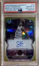 2022 Bowman Chrome University Scoot Henderson #102 card