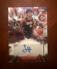 2023-24 Topps Chrome Cosmic Equinox Autographs Refractor Scoot Henderson #ERA-SH card