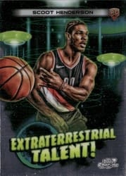 2023-24 Topps Chrome Cosmic Extraterrestrial Talent Scoot Henderson #ET-17 card