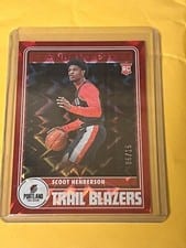 Scoot Henderson 2023 Panini Hoops #297 Red Explosion