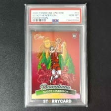 2023 Panini One and One Downtown Scoot Henderson #13 card