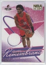 2024-25 Hoops Rookie Remembrance Scoot Henderson #RR-SHB card