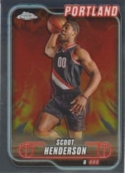2024-25 Topps Chrome Base Set Scoot Henderson #24 card