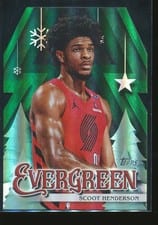 2025-26 Topps Holiday Evergreen Scoot Henderson #EV-SH card