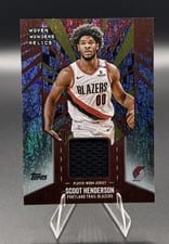 2025-26 Topps Woven Wonders Relics Scoot Henderson #WW-SH card