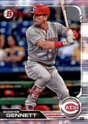 2019 Bowman Base Set Scooter Gennett #8 card