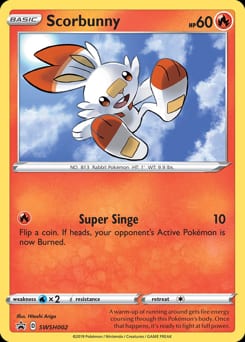 SWSH Black Star Promos Scorbunny #SWSH002 card