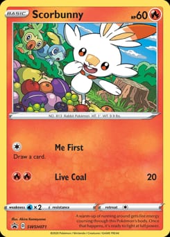 SWSH Black Star Promos Scorbunny #SWSH071 card