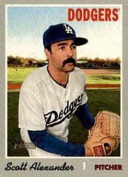 2019 Topps Heritage Base Set Scott Alexander #690 card
