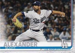 2019 Topps Update Base Set Scott Alexander #US162 card