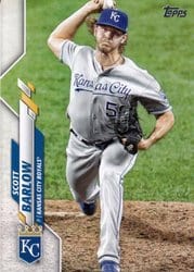 2020 Topps Update Base Set Scott Barlow #U-222 card