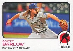2022 Topps Heritage Base Set Scott Barlow #613 card
