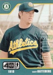 2002 Upper Deck 40-Man Base Set Scott Hatteberg #37 card