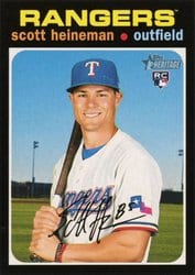 2020 Topps Heritage Base Set Scott Heineman #605 card
