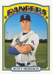 2021 Topps Heritage Base Set Scott Heineman #450 card