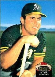1992 Stadium Club Base Set Scott Hemond #62 card