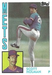 1984 Topps Base Set Scott Holman #13 card