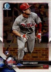 2018 Bowman Chrome Base Set Scott Kingery #3 card