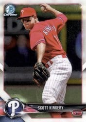 2018 Bowman Chrome Prospects Scott Kingery #BCP65 card