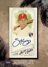 2018 Topps Allen & Ginter Framed Mini Autographs Scott Kingery #MA-SKI card
