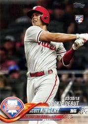 2018 Topps Chrome Update Base Set Scott Kingery #HMT30 card